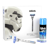 Подарочный набор GILLETTE Станок для бритья Mach3 Turbo, 2 запасные кассеты и Гель для бритья Extra Comfort