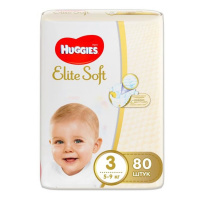 HUGGIES подгузники Elite Soft 3 (5 - 9 кг) 80 шт