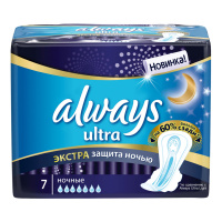 ALWAYS прокладки Ultra Night Экстра Защита 7 шт