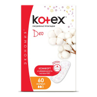 KOTEX ежедневные прокладки Normal Deo 60 шт