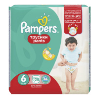 PAMPERS подгузники-трусики Pants 6 (16+ кг) 25 шт