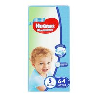 HUGGIES подгузники Ultra Comfort для мальчиков 5 (12-22кг) 64 шт