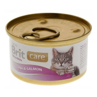 BRIT Care влажный корм для кошек Тунец и Лосось 80 г