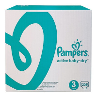 PAMPERS подгузники Active Baby 3 (5 - 9 кг) 208 шт