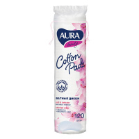 AURA ватные диски Beauty Cotton Pads 120 шт