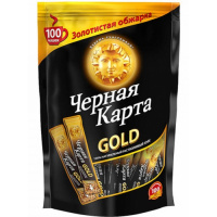 ЧЕРНАЯ КАРТА Кофе растворимый Gold 2 г х 100 шт (стики)