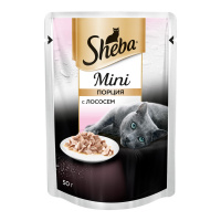 SHEBA влажный корм для взрослых кошкек Mini Порция с лососем 50 г