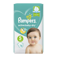 PAMPERS подгузники Active Baby 5 (11 - 16 кг) 16 шт