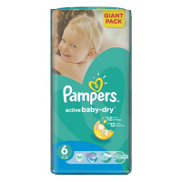 PAMPERS подгузники Active Baby 6 (15+ кг) 56 шт