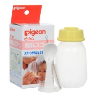 PIGEON бутылочка с ложечкой для кормления (3+ мес) 120 мл