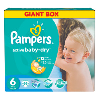 PAMPERS подгузники Active Baby 6 (15+ кг) 66 шт