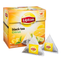 LIPTON чай черный в пирамидках Citrus 20 шт