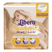 LIBERO подгузники Newborn 2 (3 - 6 кг) 94 шт