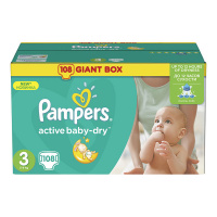 PAMPERS подгузники Active Baby 3 (5 - 9 кг) 108 шт