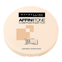 MAYBELLINE выравнивающая компактная пудра Affinitone Совершенный тон 03 Светло-бежевый